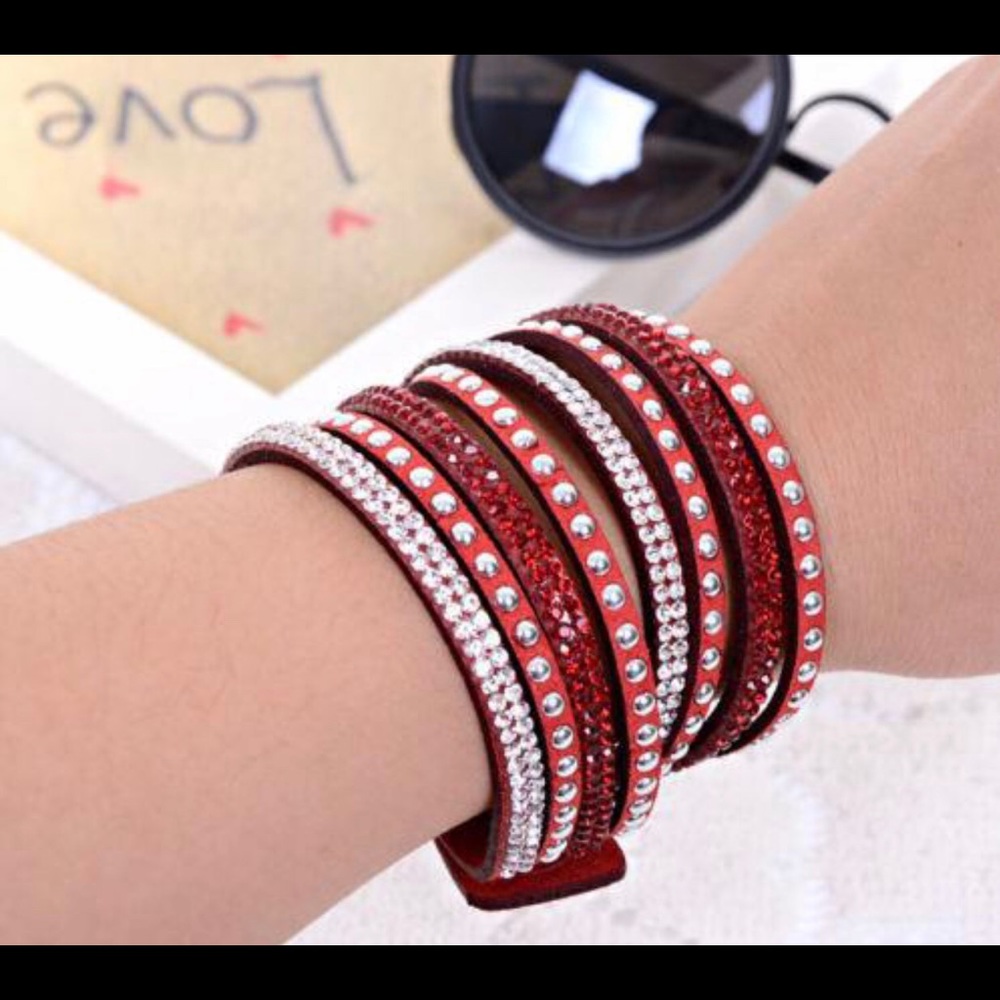 Red Wrap Bracelet